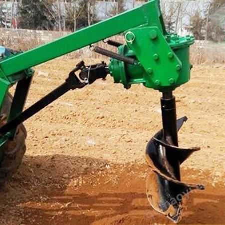 拖拉机带动挖坑机车载式林业植树地钻电线杆用