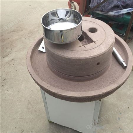 100型号玉米面粉石磨机 电动商用水磨磨浆机 自动进料香油机