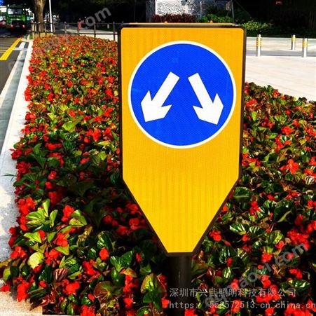 23242421245分道标反光标路标路牌标志牌道路指示牌隔离栏防撞栏杆警示柱隔离柱铁马护栏