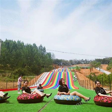 jy1206金耀彩虹滑道价格 大型七彩滑道厂家 旱雪滑梯直发