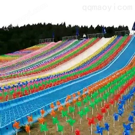 jy1206金耀生产大型户外游乐设备彩虹滑道 旱雪滑梯 七彩滑道